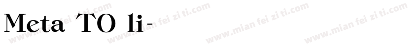 Meta TO li字体转换